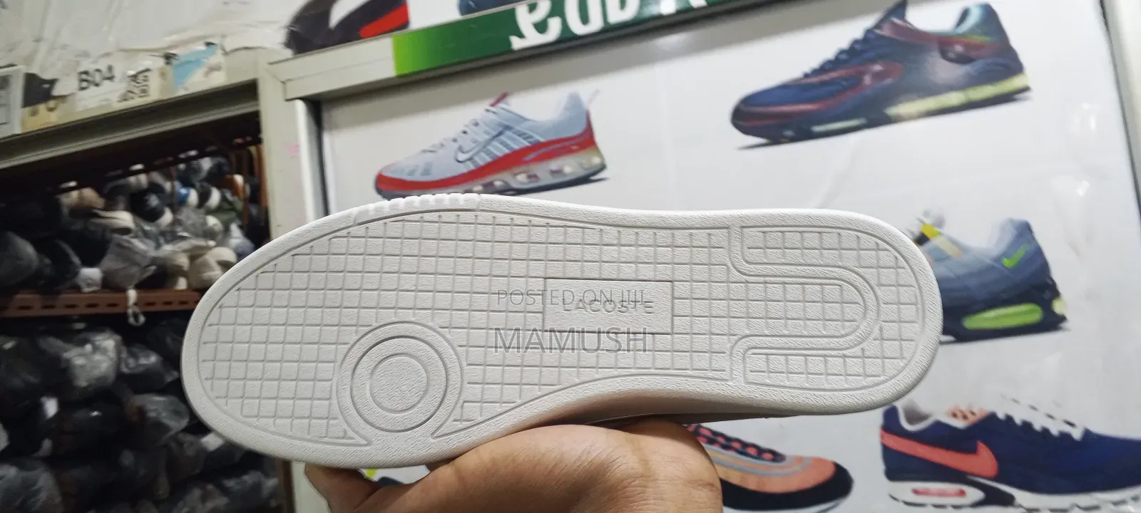 This Is Apair Lacoste Snicers in Beige /Tan Color