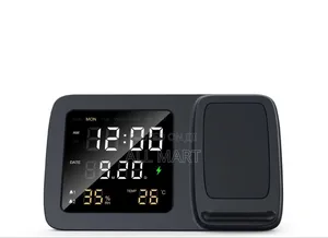 Riae Digital Alarm Clock and Wireless Charger
