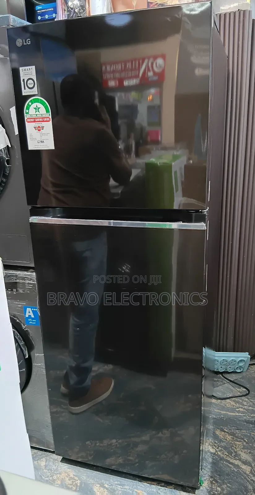 Lg 315l Refrigerator — Elegant Black, Powerful Cooling!
