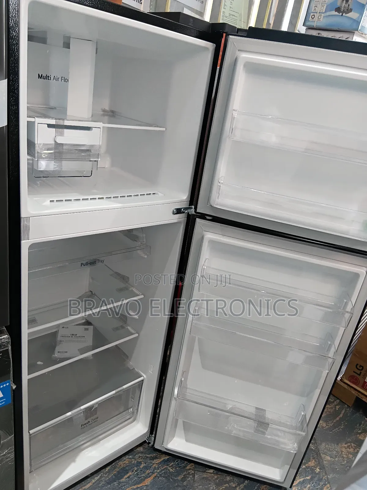 Lg 315l Refrigerator — Elegant Black, Powerful Cooling!