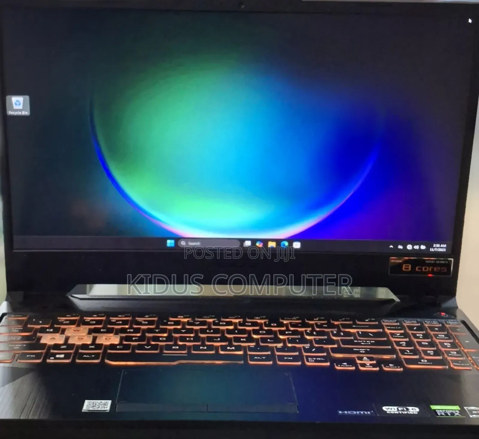 New Laptop Asus TUF Gaming A15 16GB AMD Ryzen 7 SSD 512GB