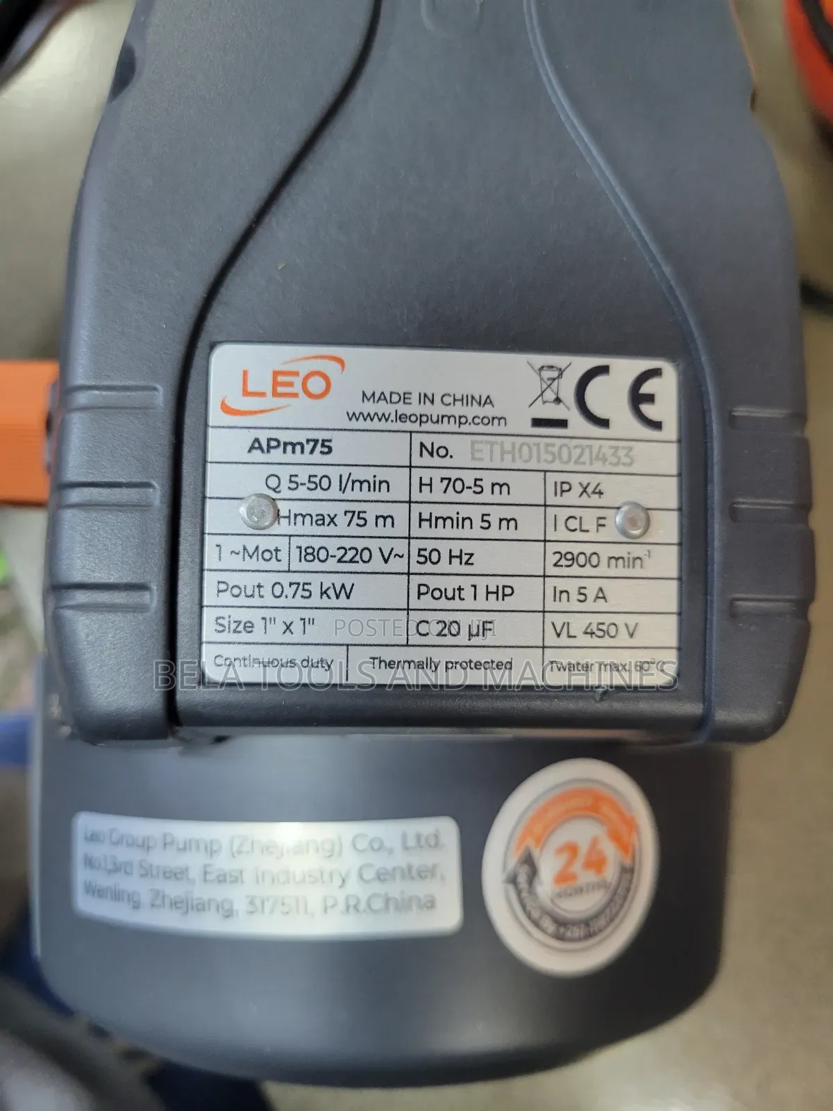 High Quality Leo Water Pump 1hp Europe Standard Surface Pump