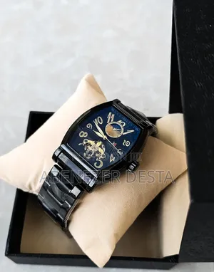 Aokulasic Automatic Mechanical Watc With a Black Case
