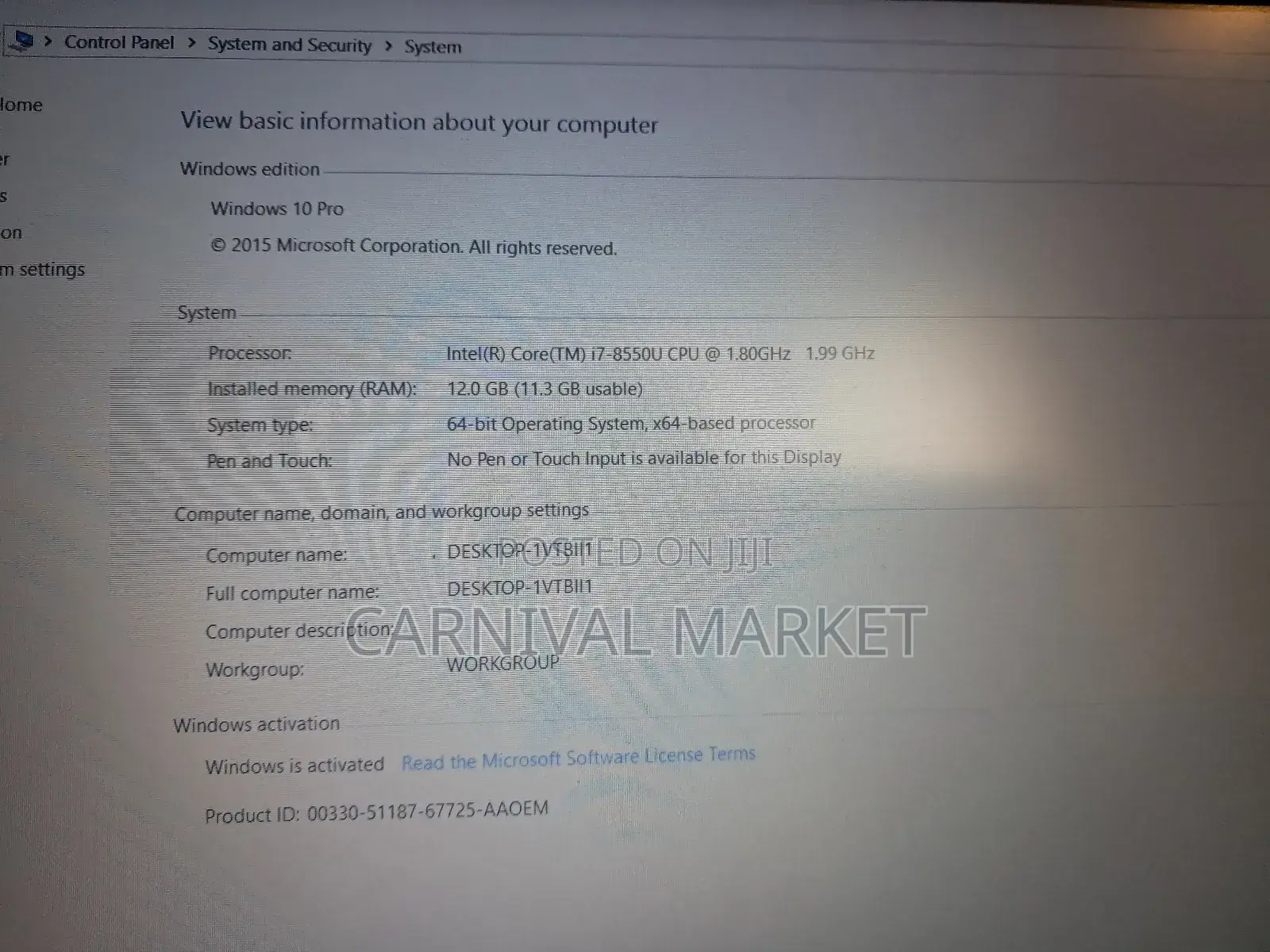 Laptop Lenovo IdeaPad 330 12GB Intel Core I7 HDD+SSD 750GB