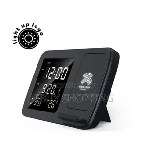 Photo - Nightstand Clock With Wireless Charging Station