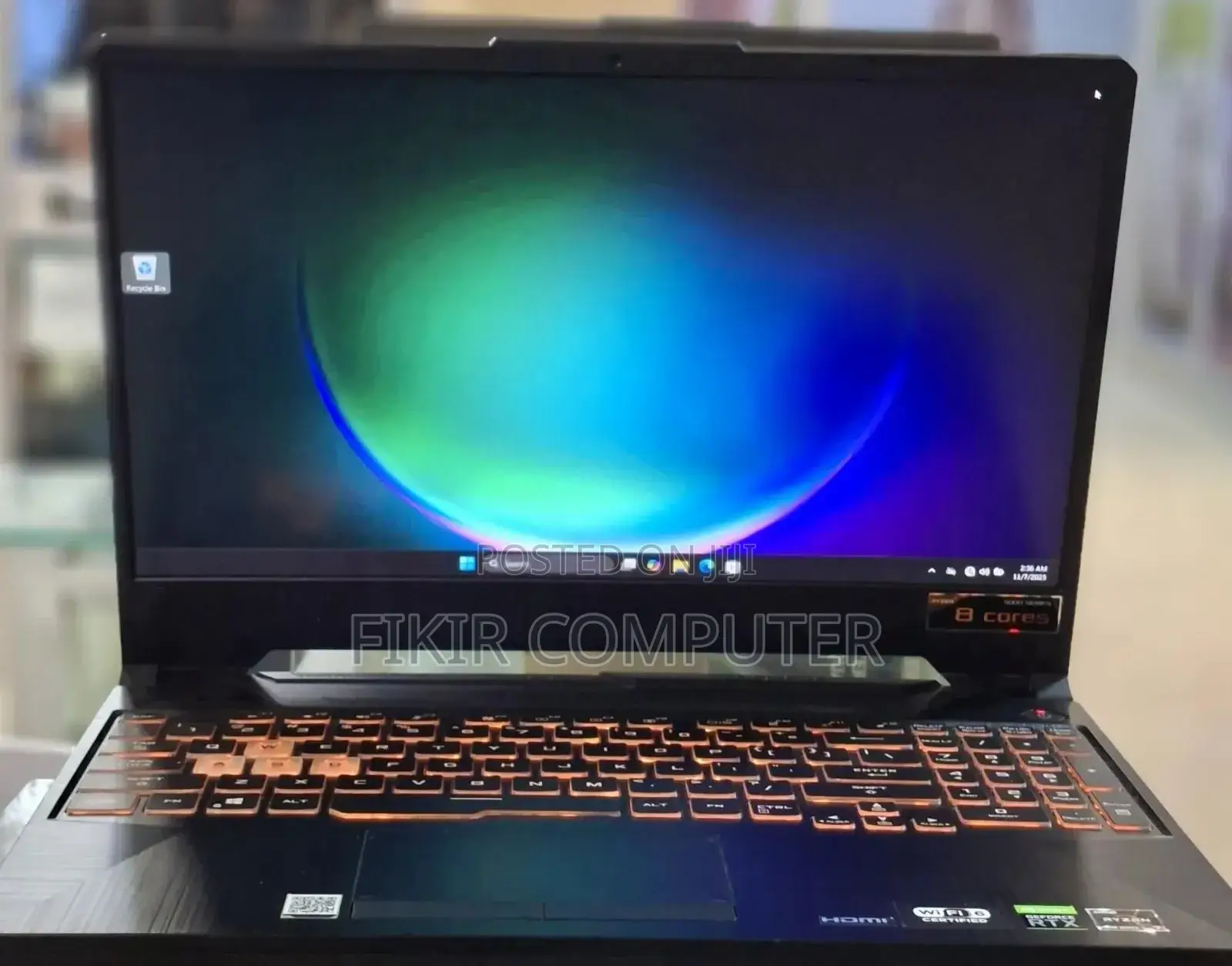 New Laptop Asus TUF Gaming A15 16GB AMD Ryzen 7 SSD 512GB