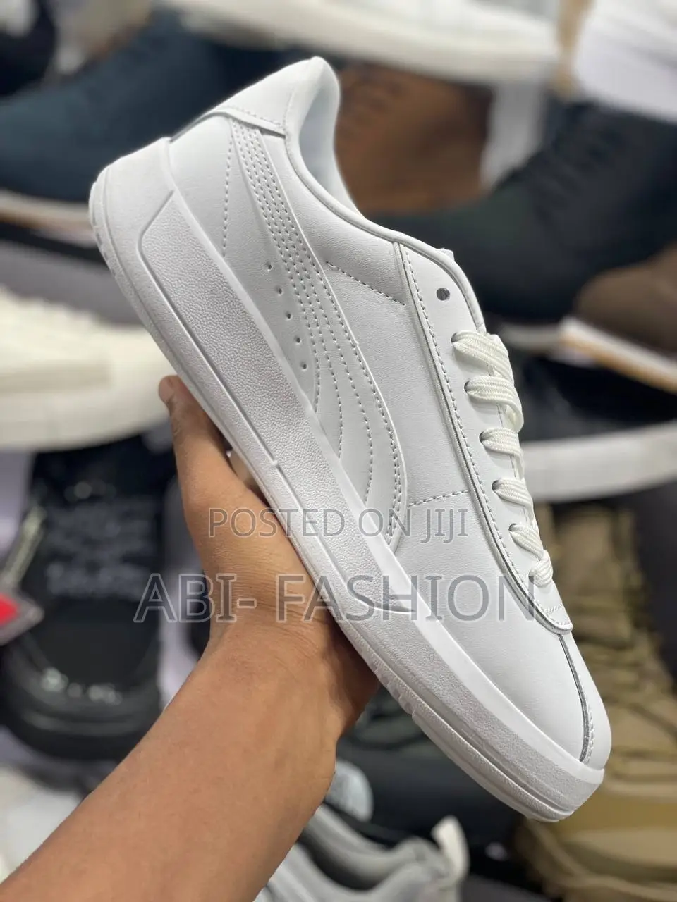 Puma Mens Casual Leather Flat Shoe