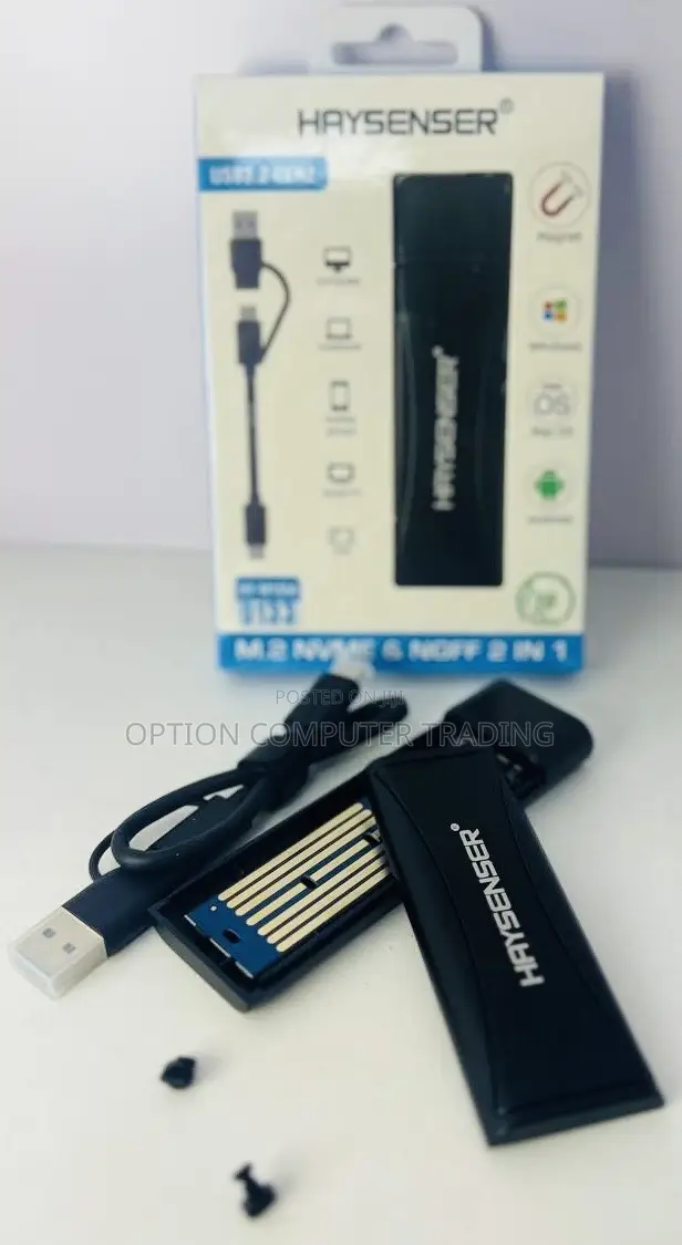 Haysenser Hy-M1058 M.2 Nvme NGFF 2-in-1 Enclosure