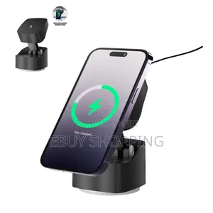 Photo - Virton 360° Rotatable Magnetic Car Phone Holder Wireless Charger