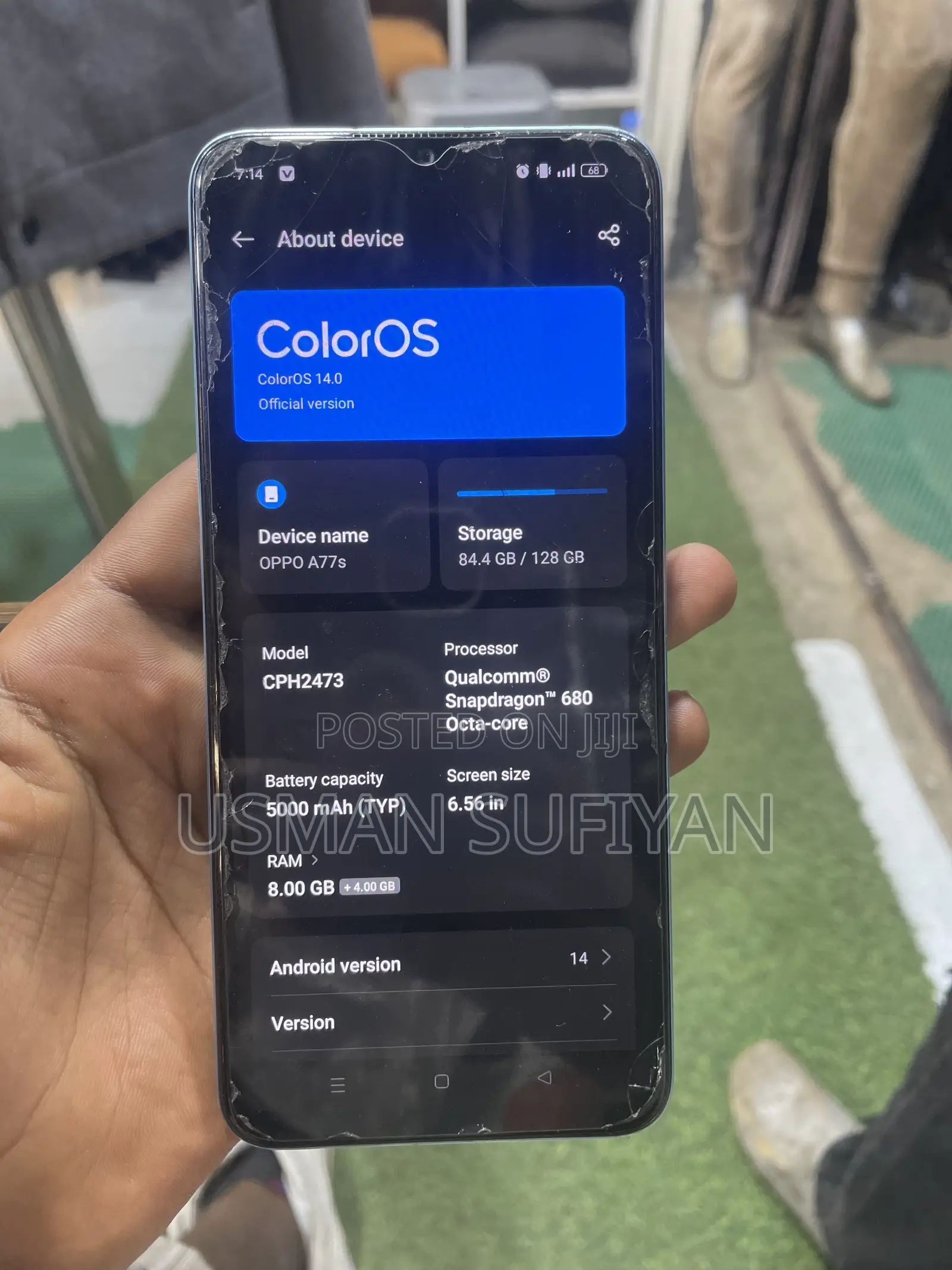 Oppo A77s 128 GB Blue