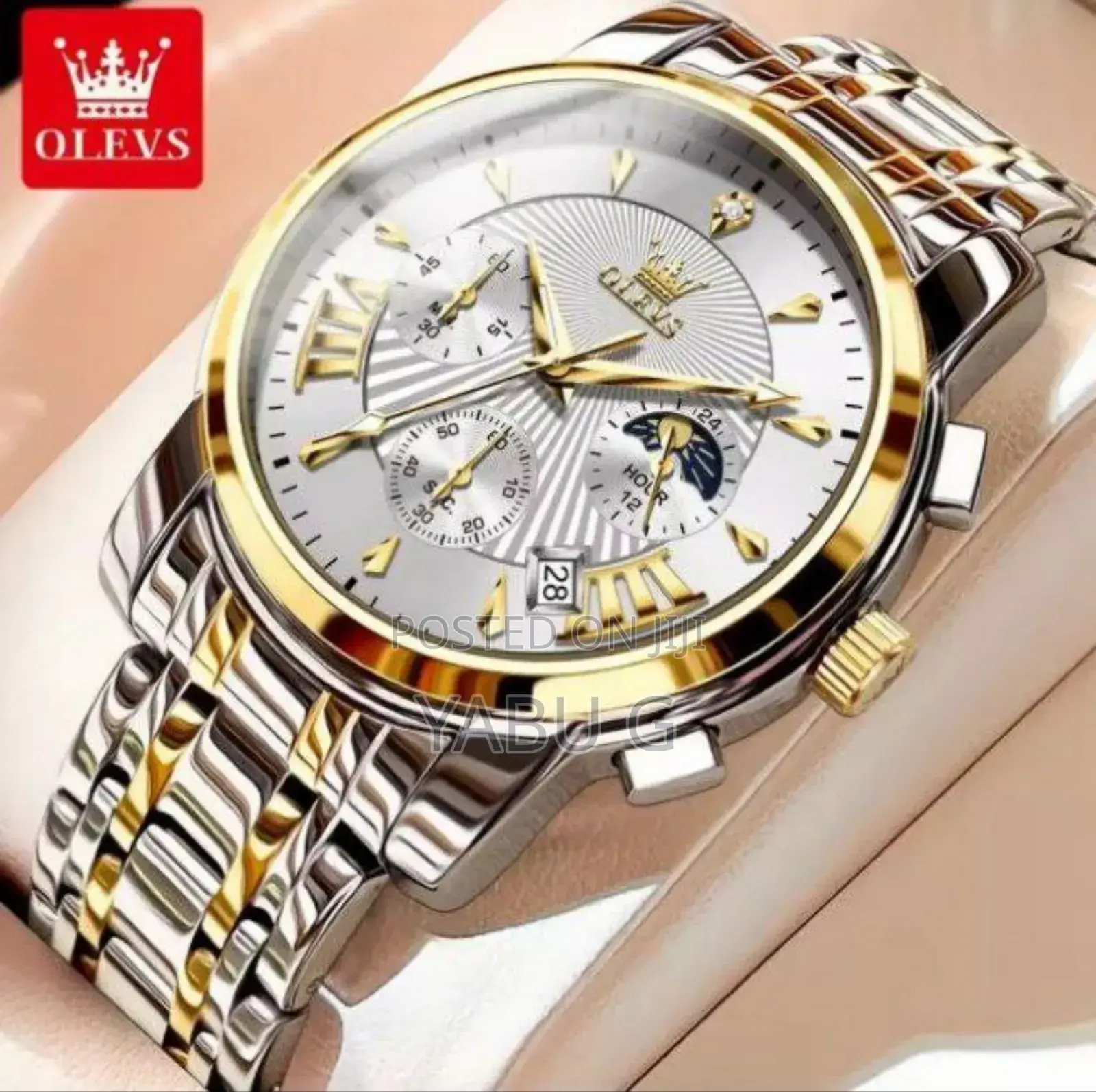 Olevs Watches for Men Chronograph Analog Quartz Watch