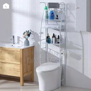 Over Toilet Wc Rack ትልቁ Size ሙሉ በሙሉ ብረት