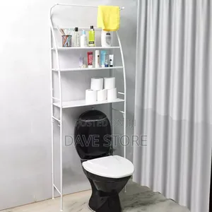Over Toilet Wc Rack ትልቁ Size ሙሉ በሙሉ ብረት