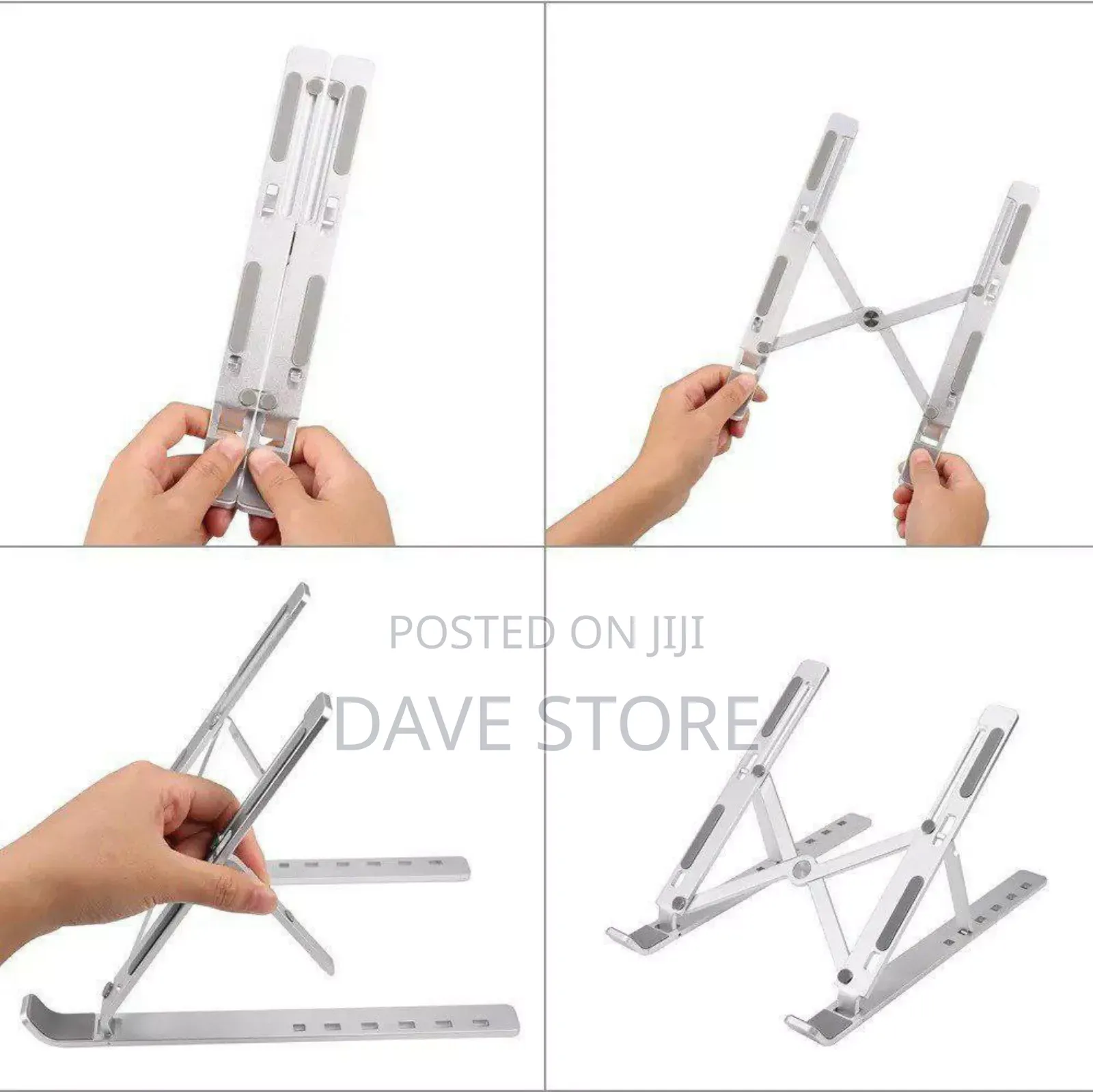 Foldable Height Adjustable Metal Frame Laptop Stand
