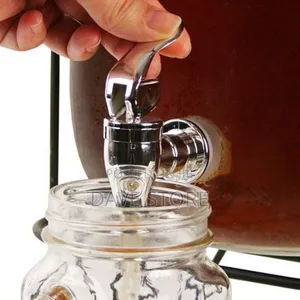 8l Glass Dispenser Jar With Rack