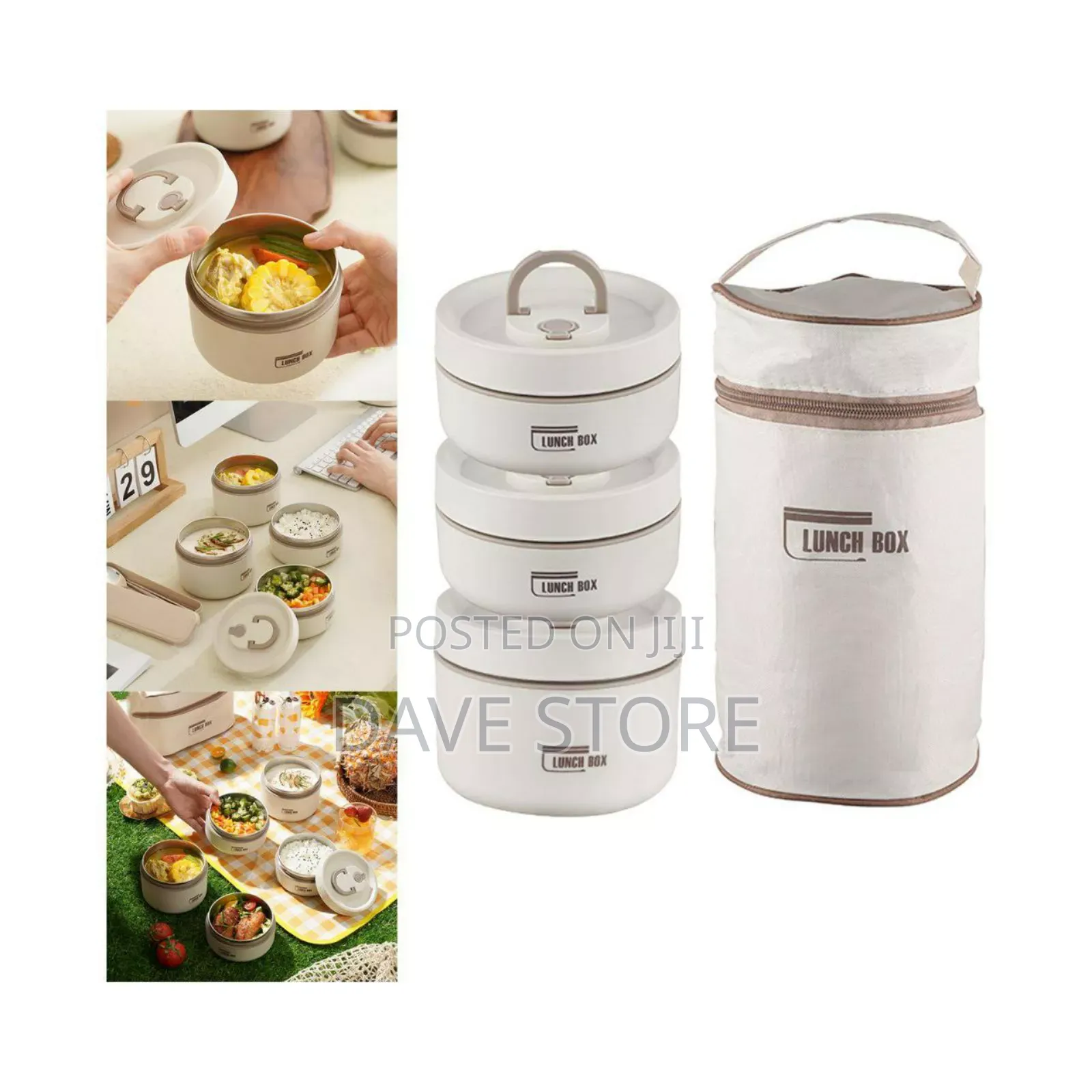 Isolated Lunch Box With Bag