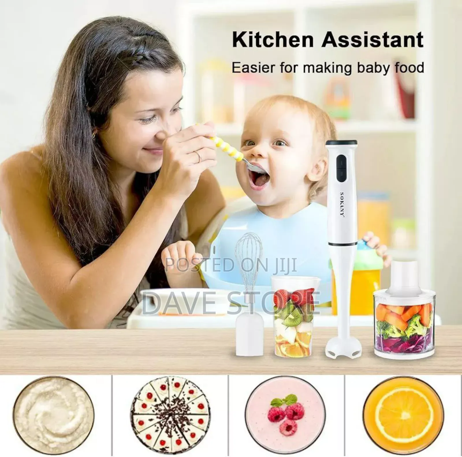 Sokany 4 in 1 Hand Blender