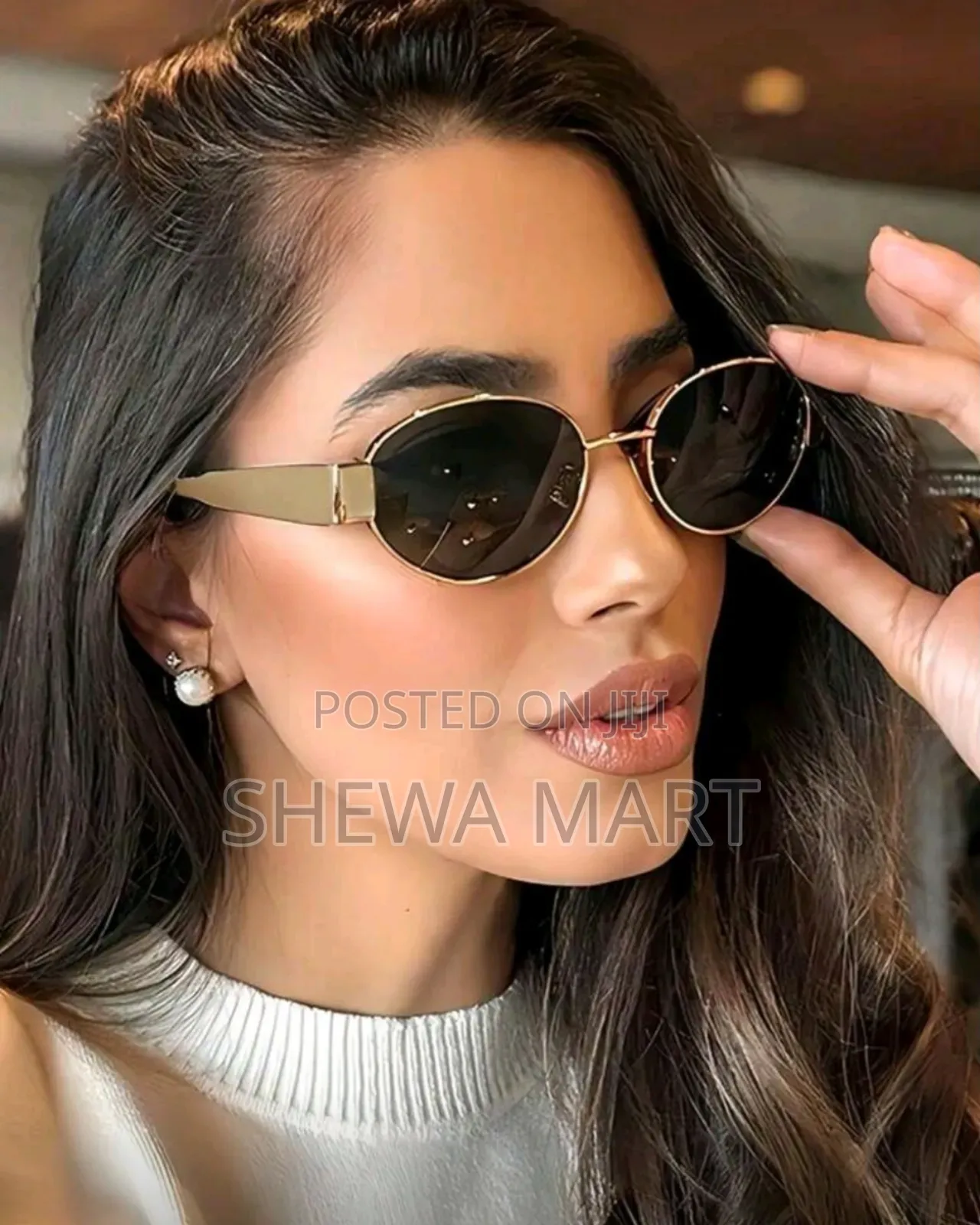 Vintage Small Oval Frame Women Fashion Glasses, Elegant and Suitable