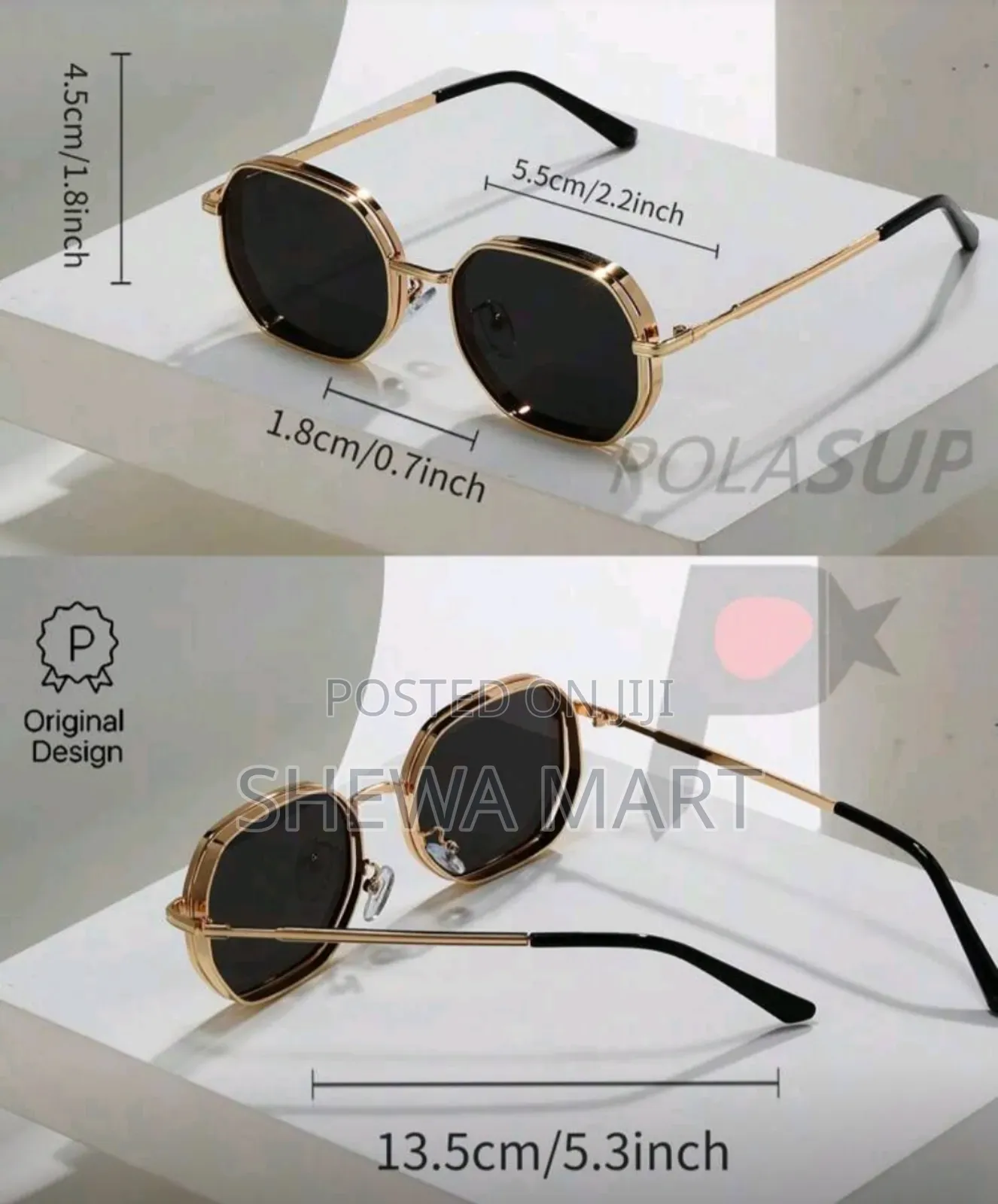 Metal Geometric Fashion Glasses for Men, Fashion Street Style Eyewear