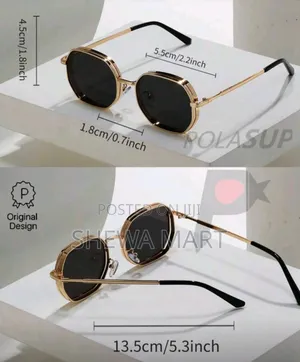 Metal Geometric Fashion Glasses for Men, Fashion Street Style Eyewear