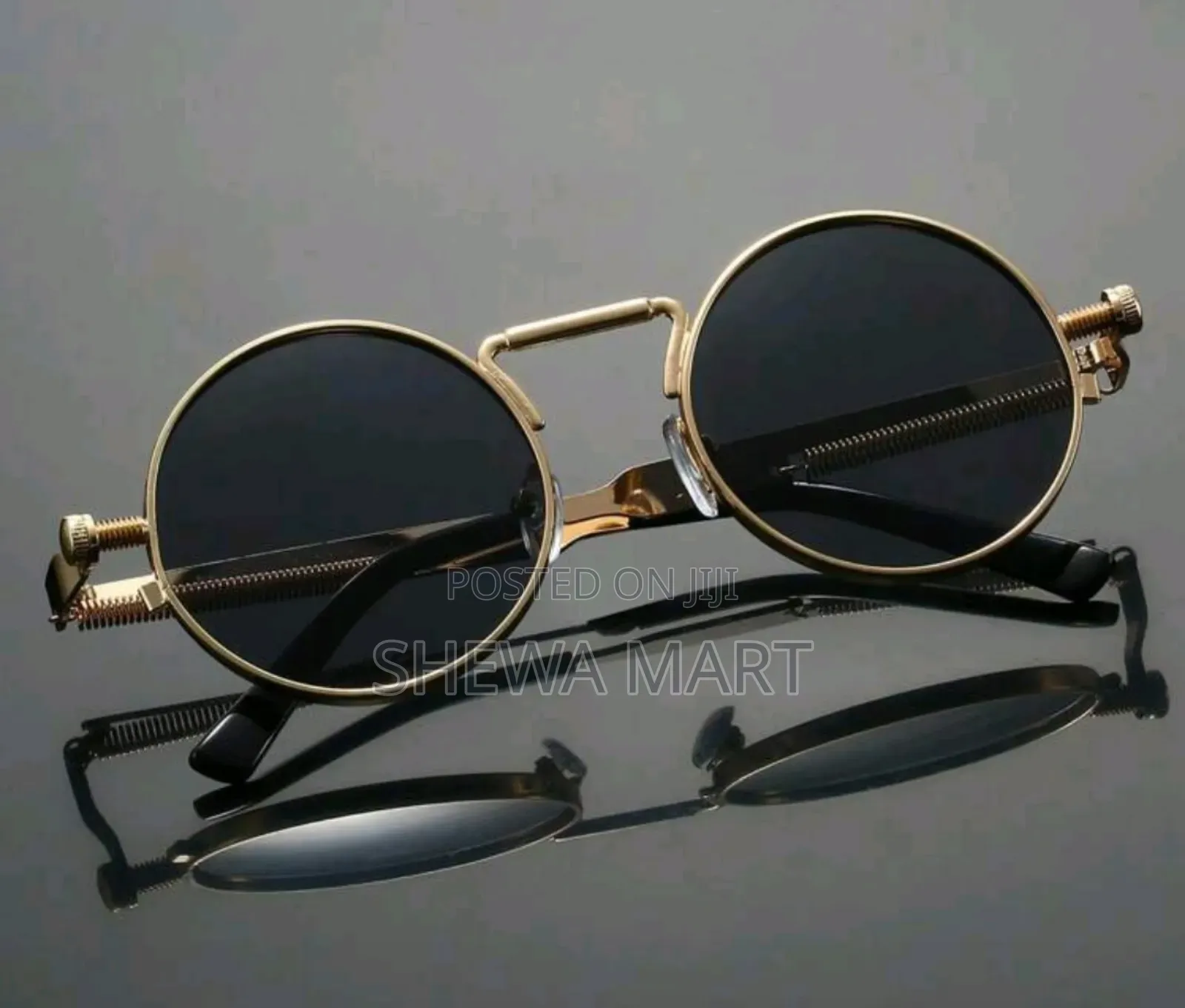Men Metal Frame Glasses, Spring Decor Temples, Fashion Green Glasses