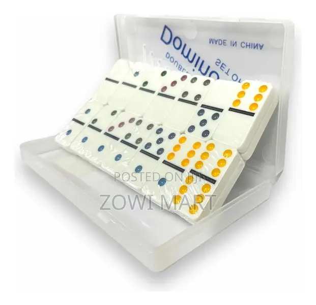 28 Pieces Double Six Domino Set in Durable Plastic Case