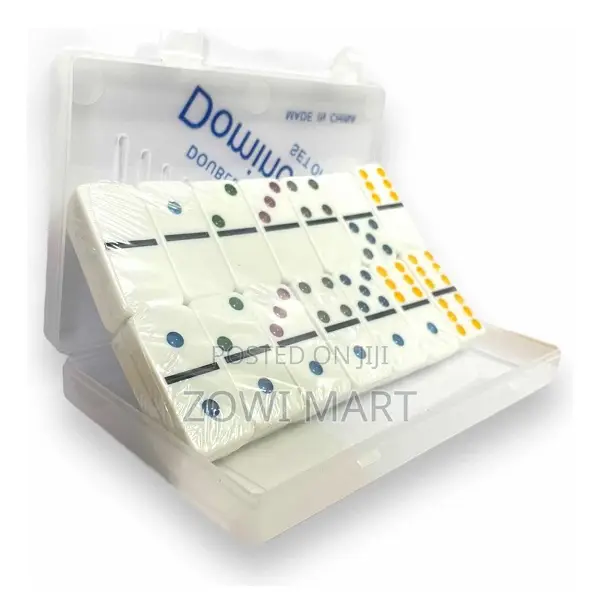 28 Pieces Double Six Domino Set in Durable Plastic Case
