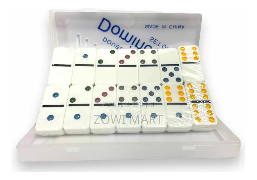 28 Pieces Double Six Domino Set in Durable Plastic Case