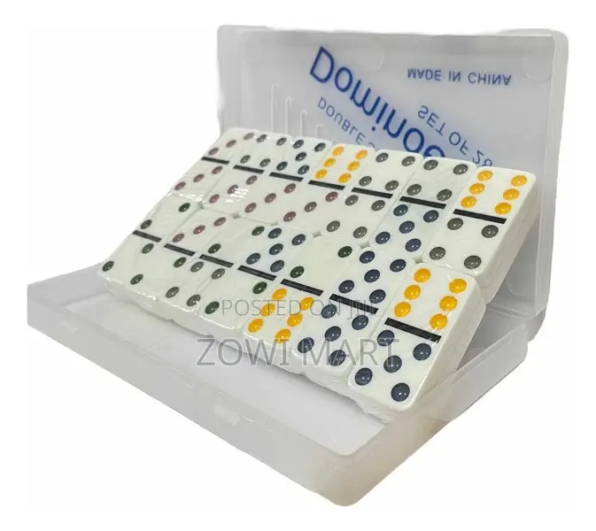 28 Pieces Double Six Domino Set in Durable Plastic Case