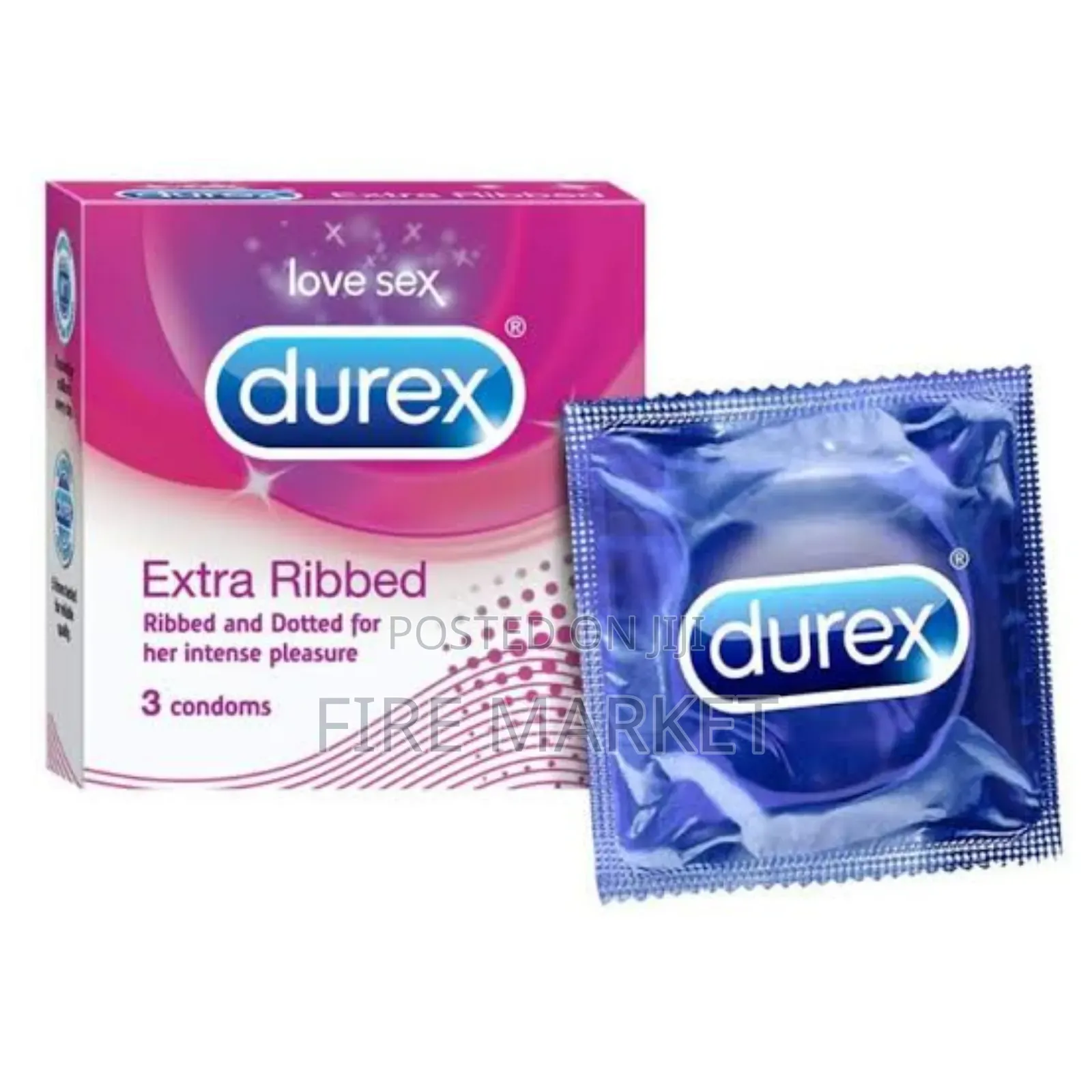 Durex Extra Ribbed Condom