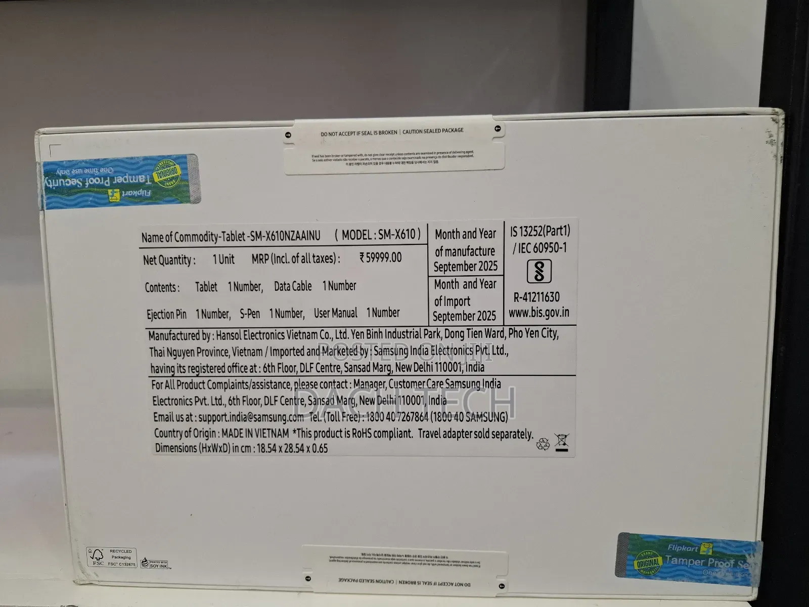 New Samsung Galaxy Tab S9 FE+ 128 GB Silver