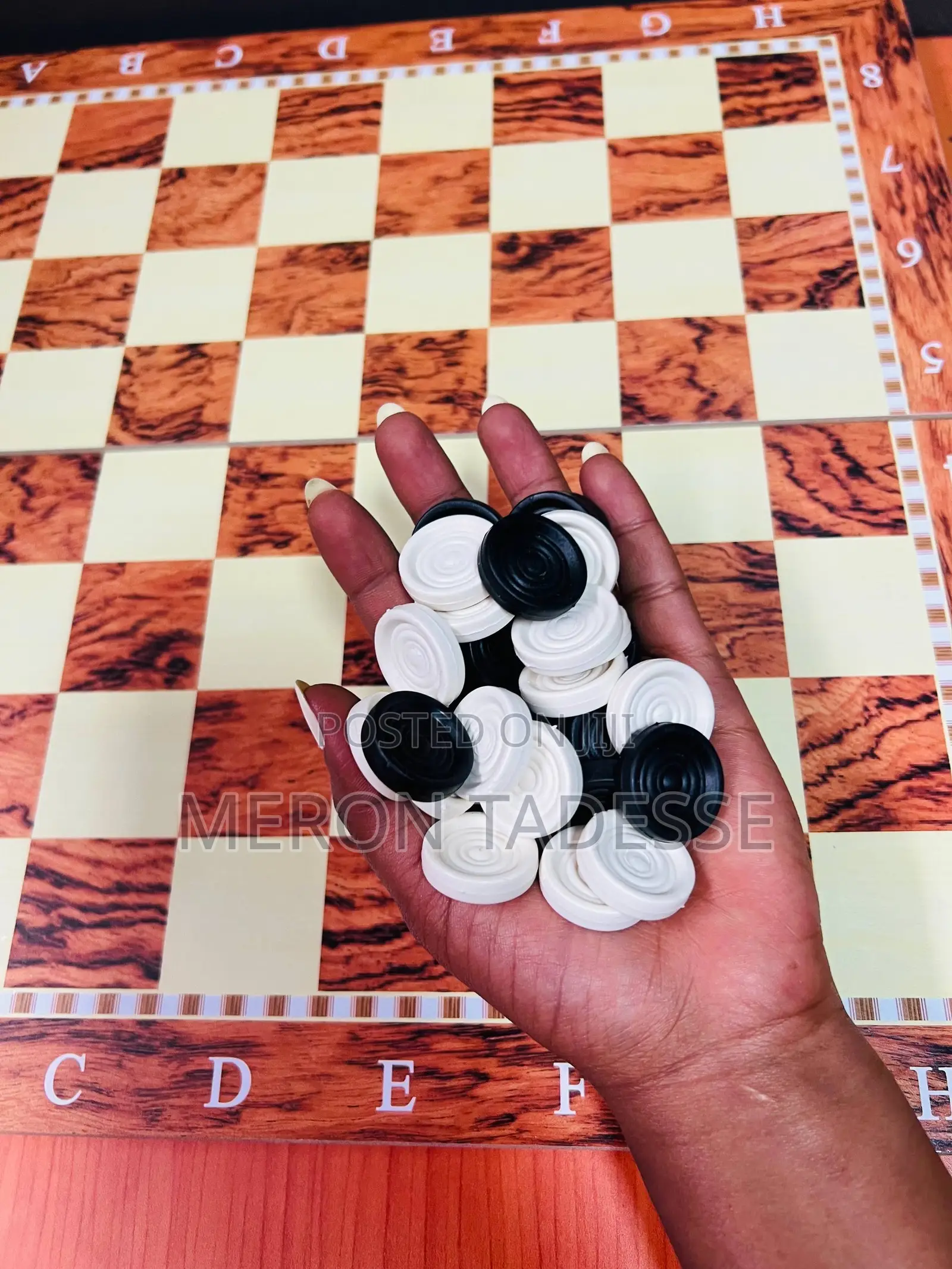 3in1 Chess+ Checkers + Backgammon [ ቼዝ + ዳማ +ባክጋመን ] Size 40cm X 40cm