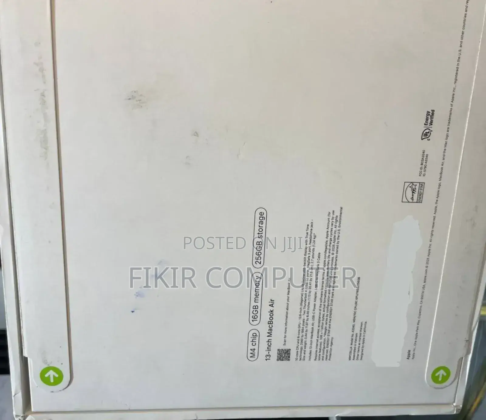 New Laptop Apple MacBook Air 2025 M4 13-Inch 16GB Apple M4 SSD 256GB