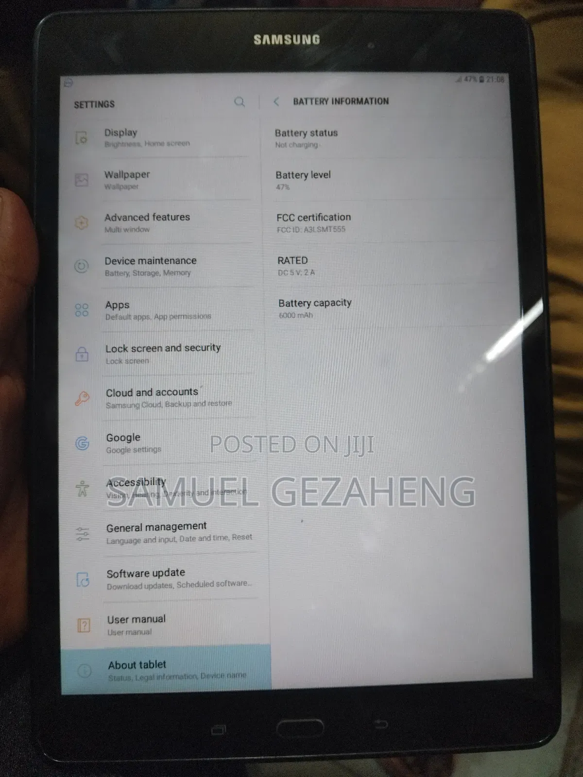 New Samsung Galaxy Tab A 10.1 (2019) 16 GB Black