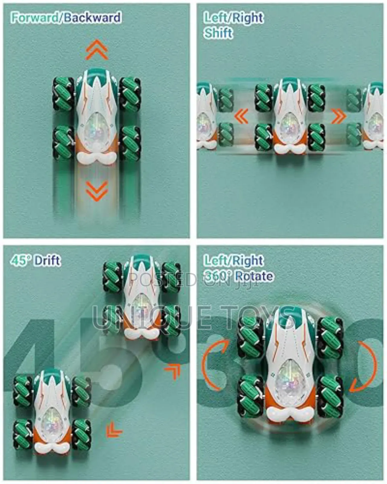 Latest Rc Gesture Sensing Stunt Car – 360° Rotating 4wd Fun