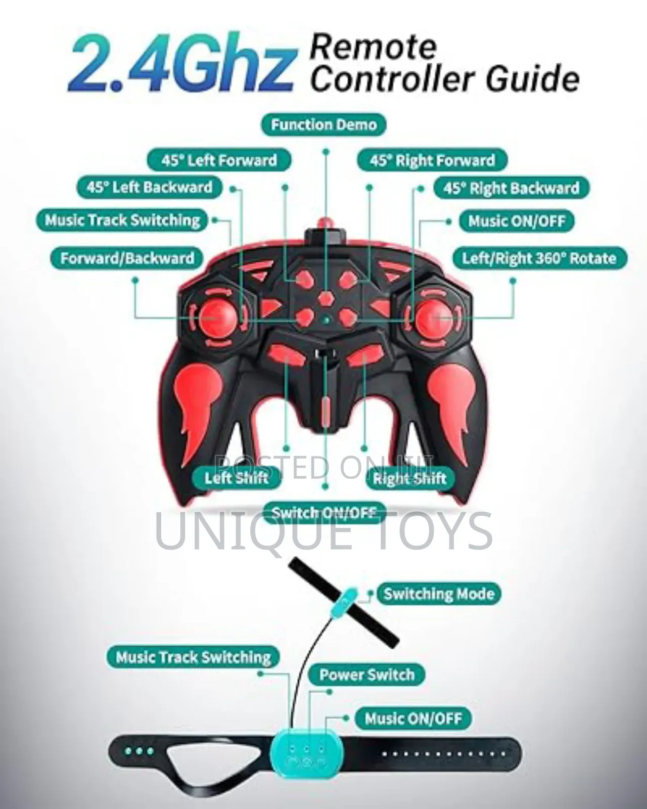 Latest Rc Gesture Sensing Stunt Car – 360° Rotating 4wd Fun