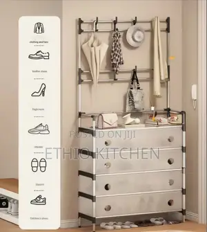 Storage Unit Shoe And Hat Rack