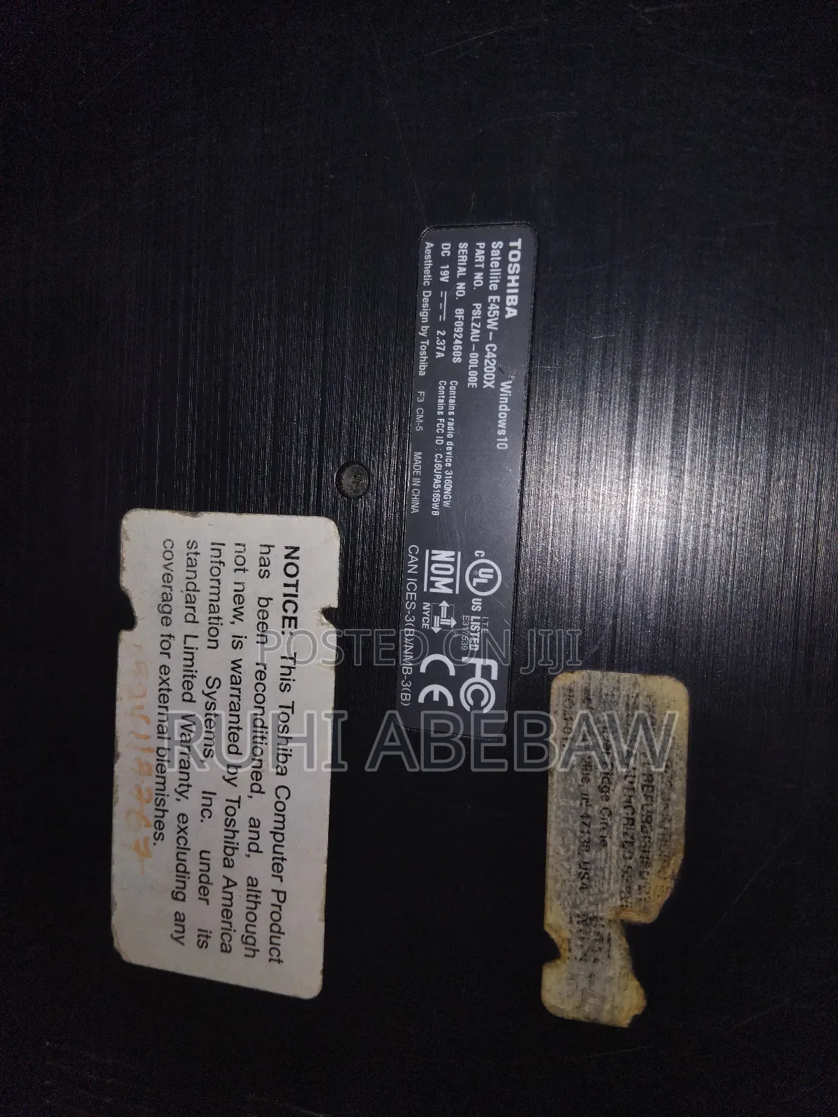 Laptop Toshiba 3GB Intel Core 2 Duo HDD 320GB