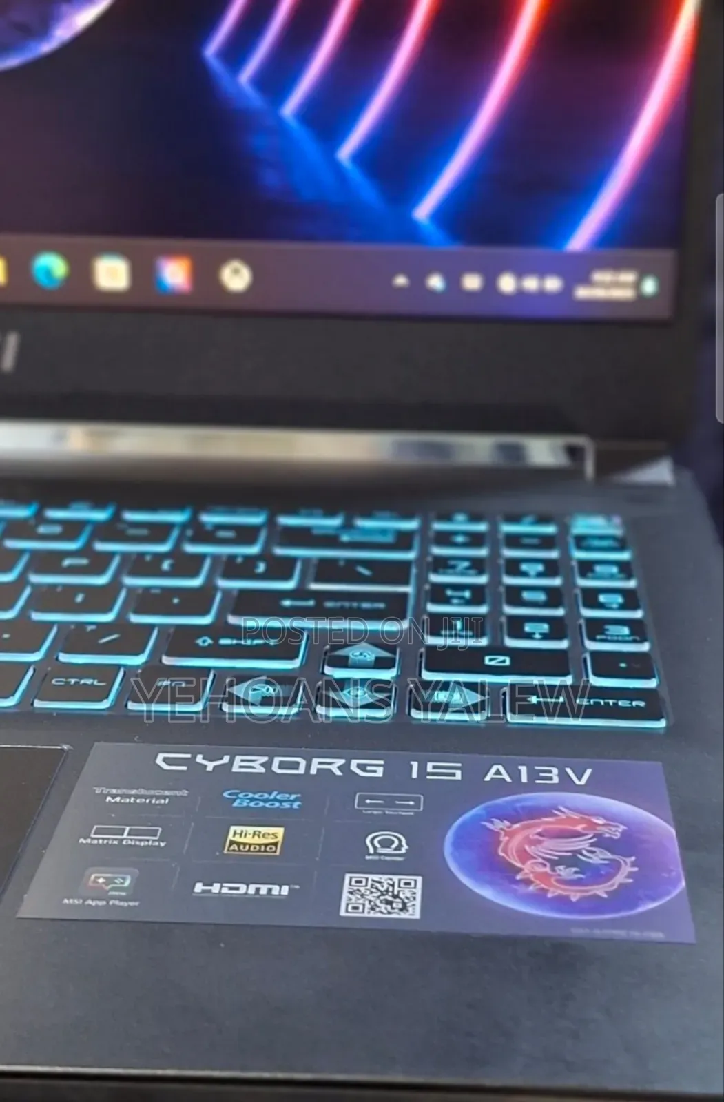 New Laptop MSI Cyborg 15 16GB Intel Core I7 SSD 512GB