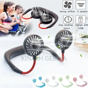 Photo - Portable Wearble Dual Neck Fan
