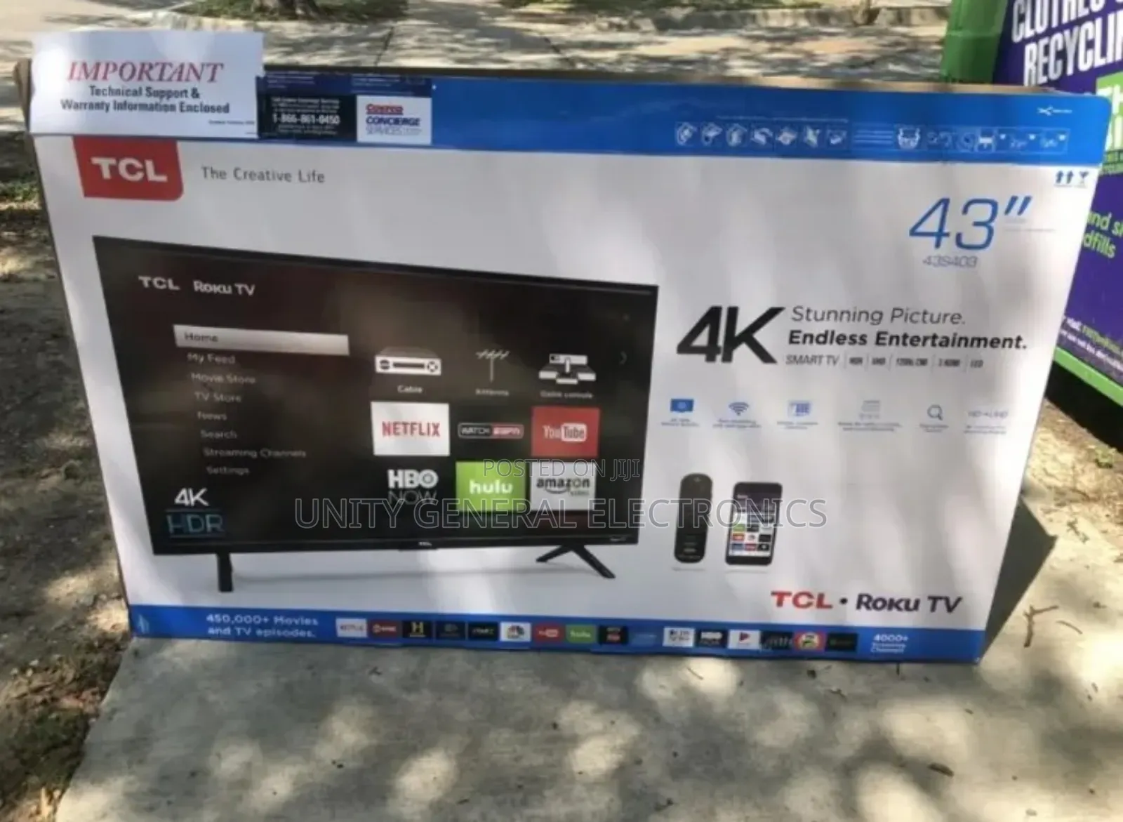 TCL 43" Smart Tv