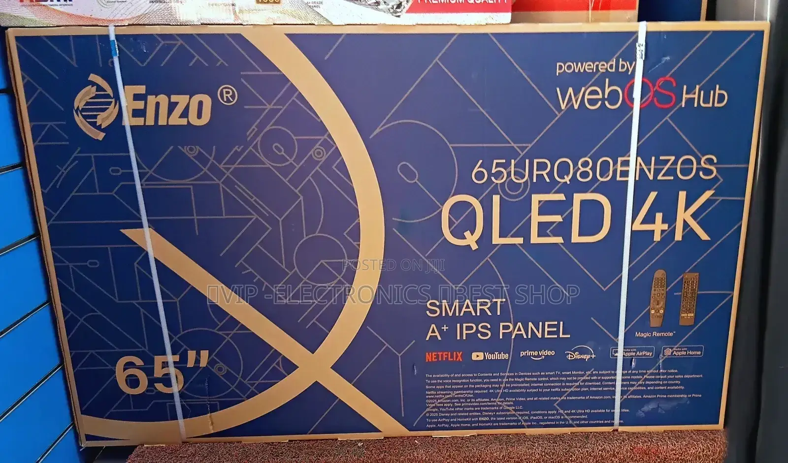 Enzo 65 Inch Tv Smart Uhd Qled Webos Hud New 2025 Product Tv