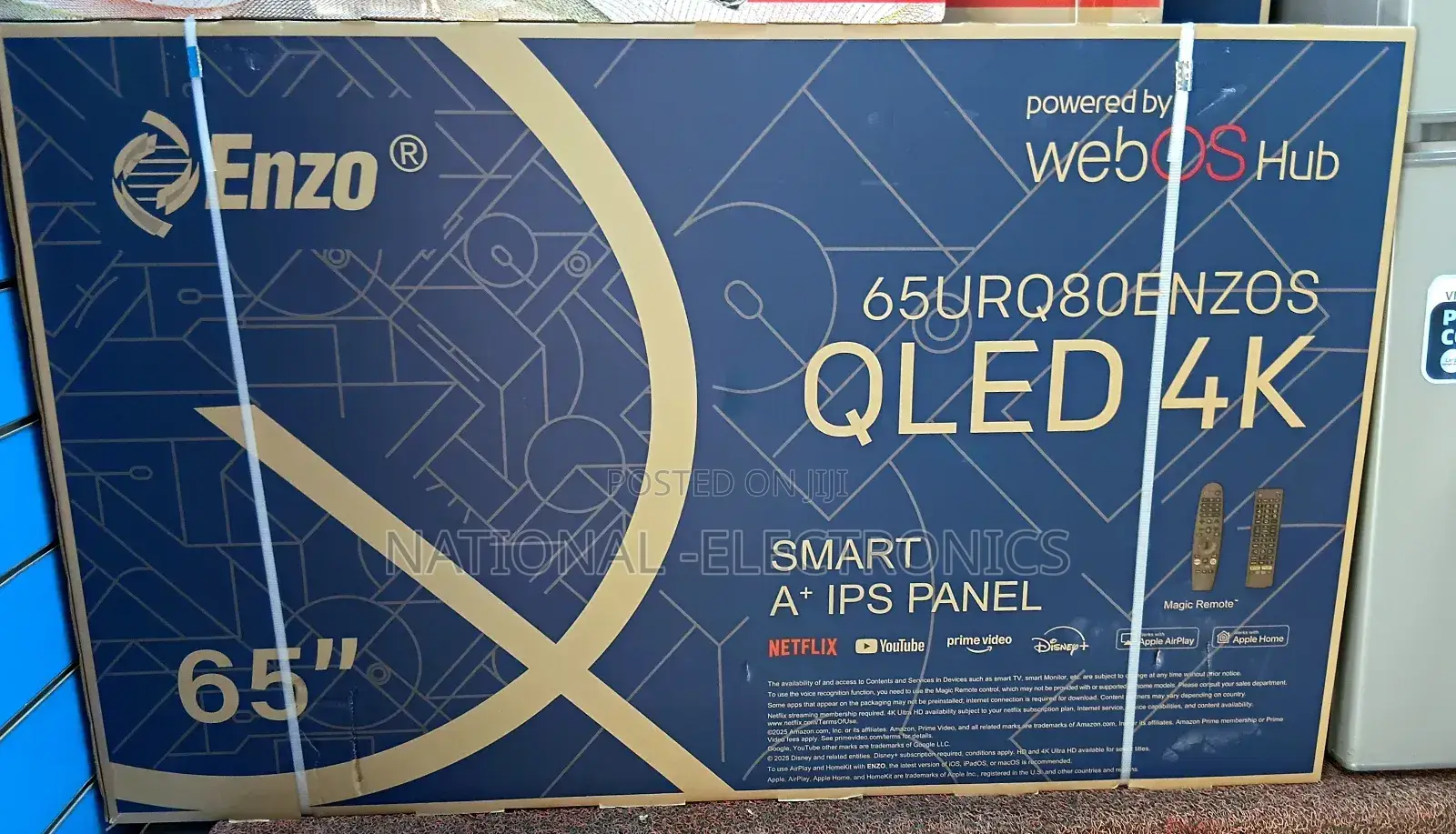 Enzo 65 Inch Tv Smart Uhd Qled Webos Hud New 2025 Product Tv