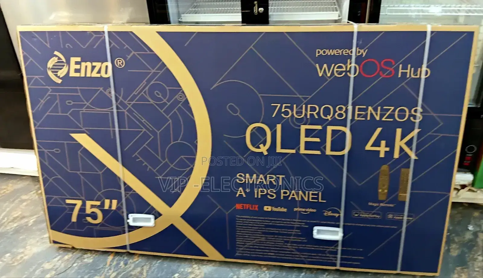 Enzo 75 Inch Tv Smart Qled Webos Hud New 2025 Original Product Tv