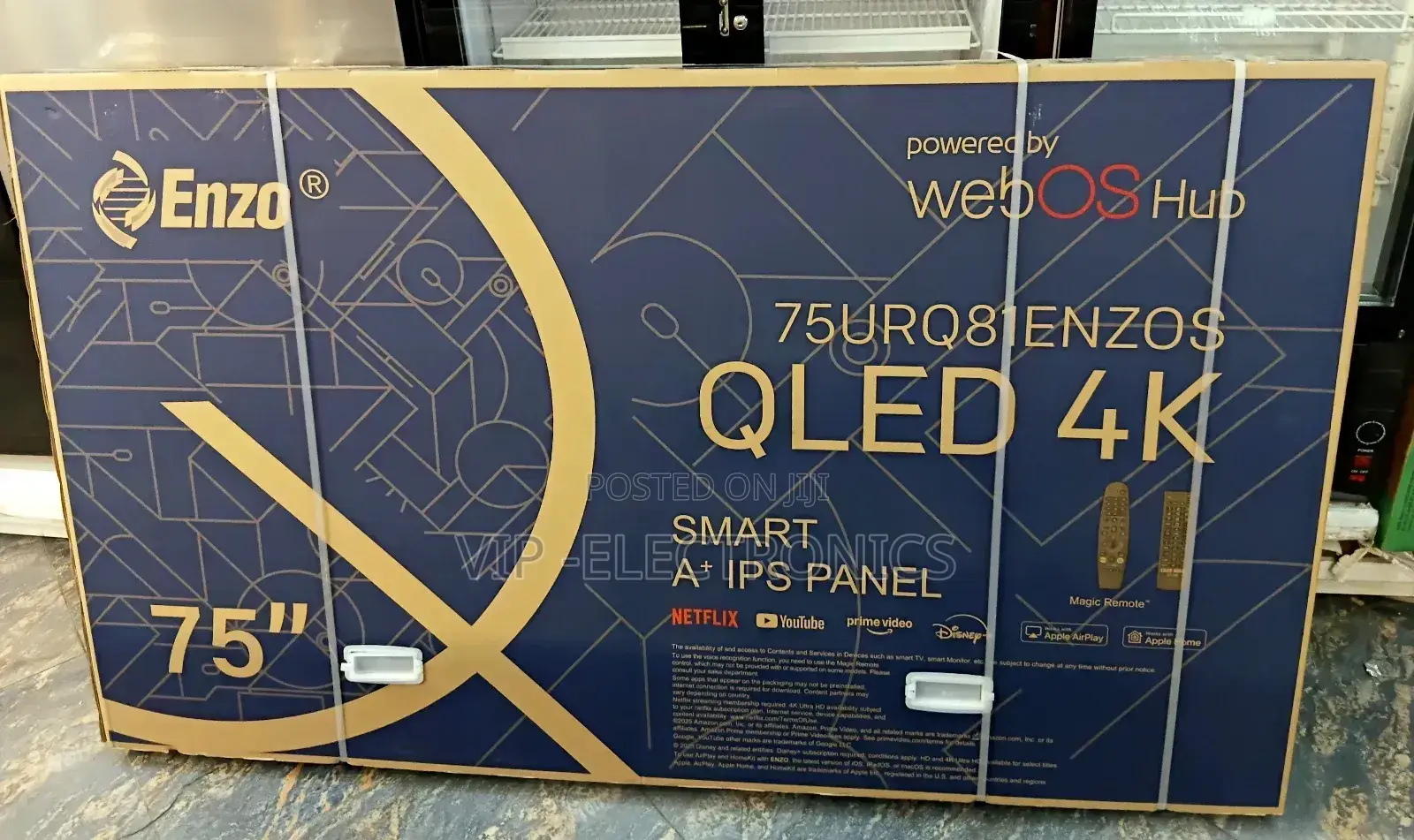 Enzo 75 Inch Tv Smart Qled Webos Hud New 2025 Original Product Tv