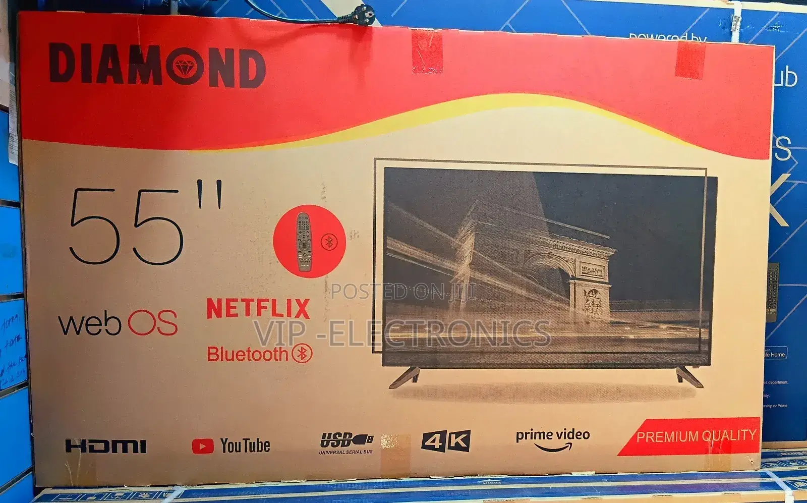 Diamond 55 Inch Tv Smart Uhd Webos New 2025 Original Products Tv