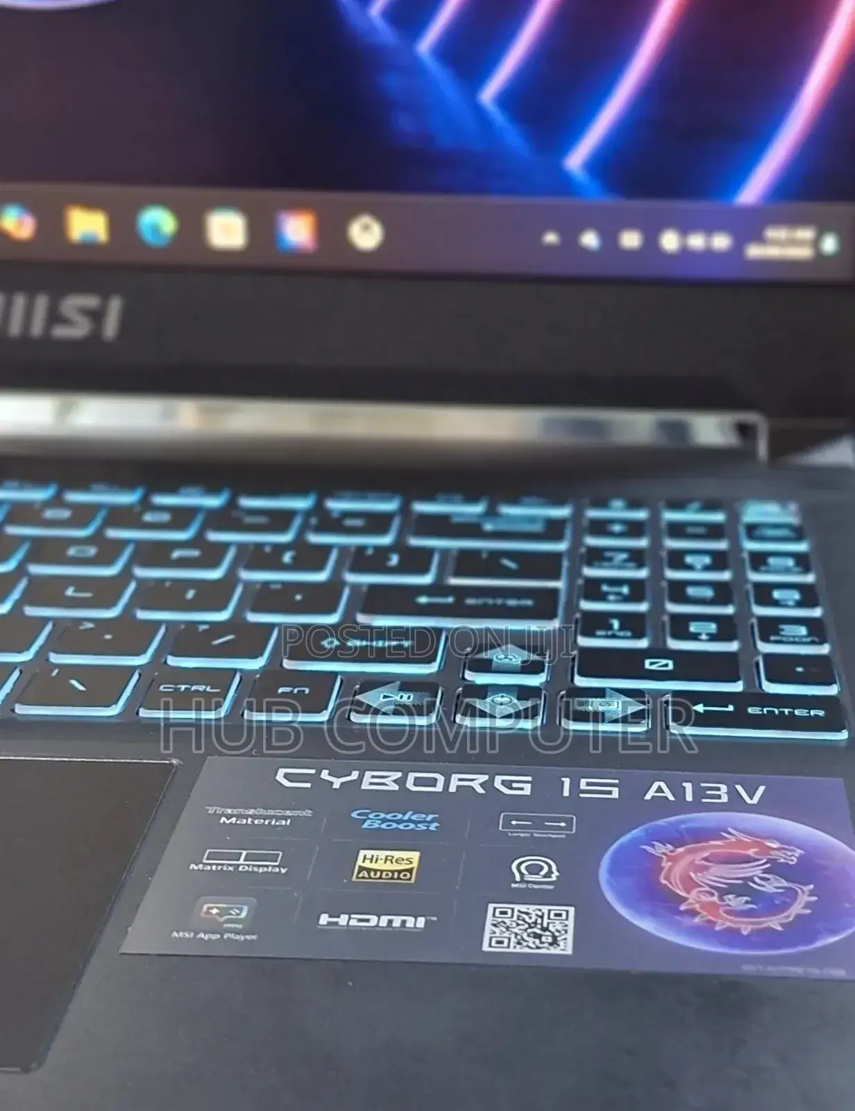 New Laptop MSI Cyborg 15 16GB Intel Core I7 SSD 512GB