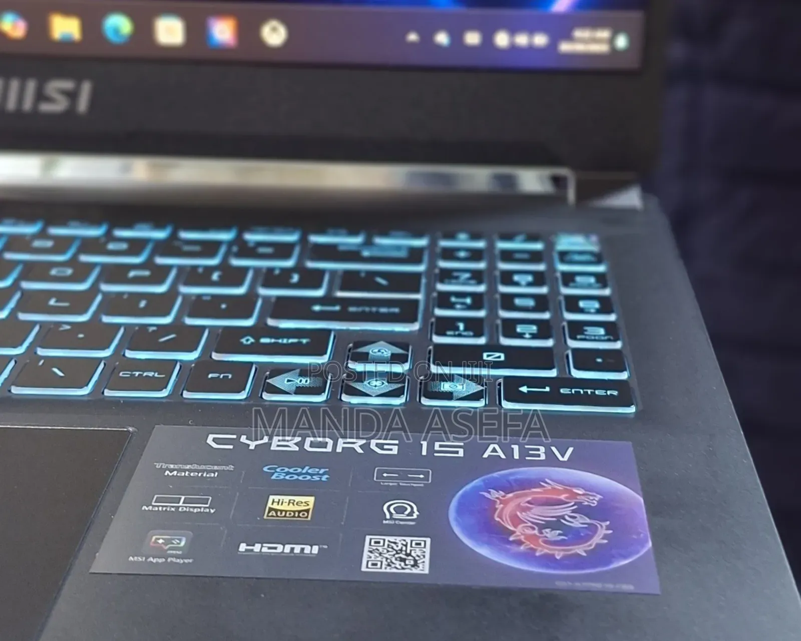 New Laptop MSI 16GB Intel Core I7 SSD 512GB