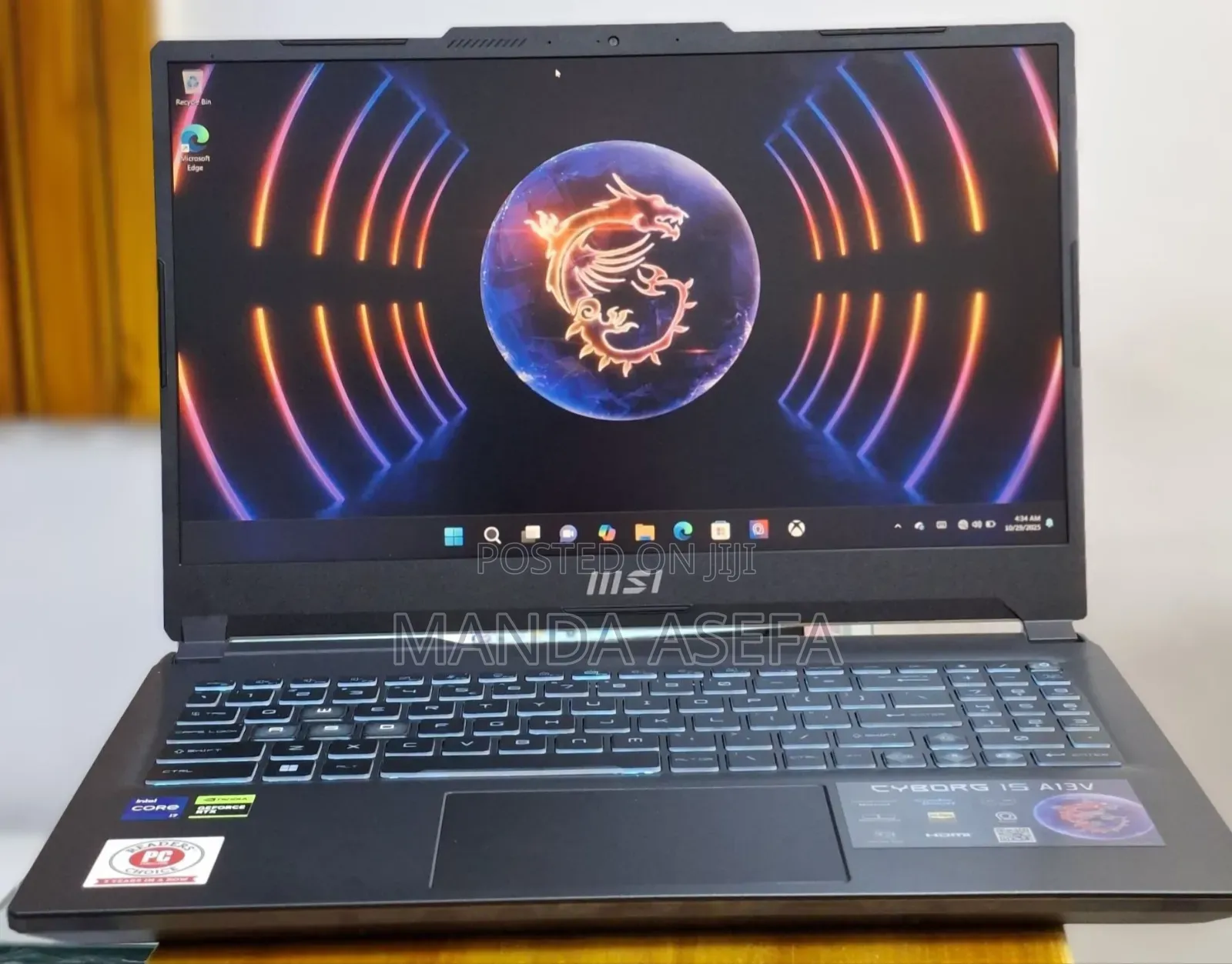 New Laptop MSI 16GB Intel Core I7 SSD 512GB