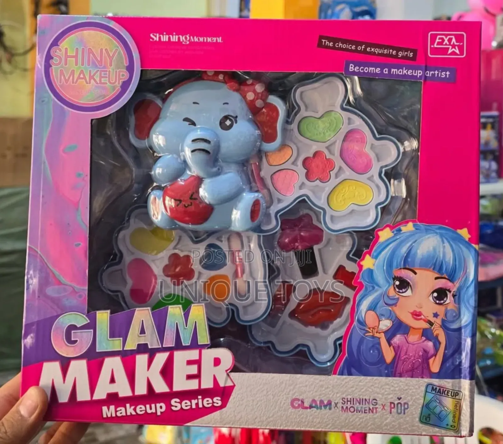  Cute Elephant Painting – Glam Maker Cosmetic Art Kit 
